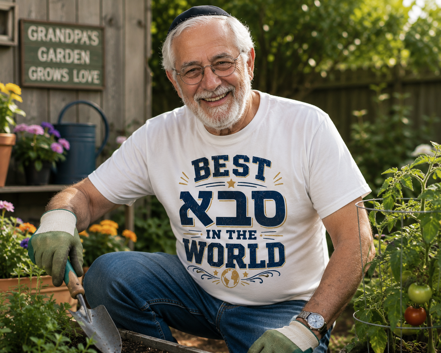 Best Saba in the World — Jewish Grandpa T-Shirt
