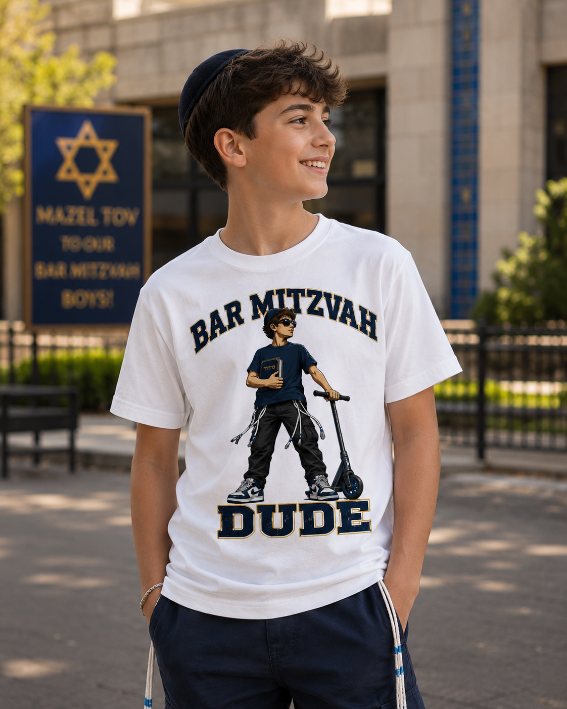 Bar Mitzvah Dude — Funny Jewish Boy T-Shirt
